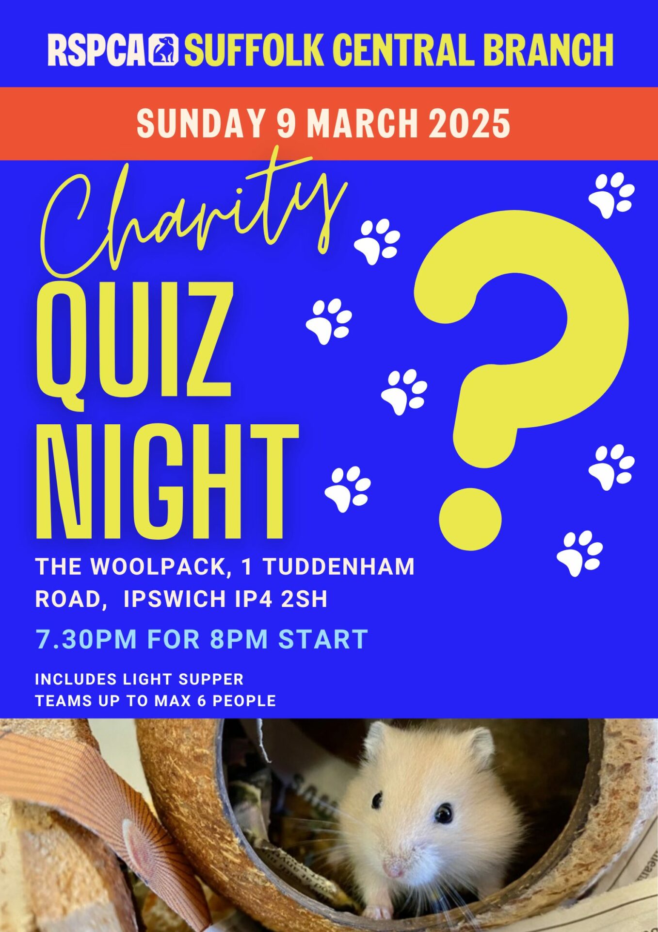 Charity Quiz Night at the Woolpack, Ipswich