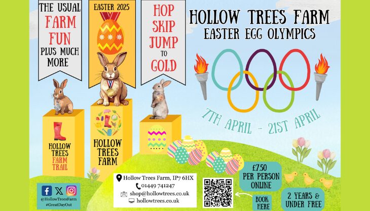 Fun and Eggs-ercise at Hollow Trees Farm Easter Egg Olympics   