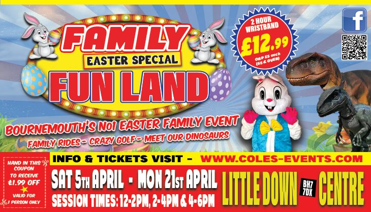 Bournemouth Family Fun Fair is back this Easter at Family Fun Land!