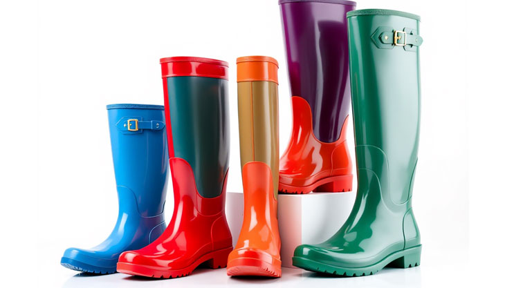 Wellies Ready For Copthorne Prep Welly Walk. Children And Families Participating In The Spring Term Welly Walk At Copthorne Preparatory School's Extensive Woodland Area, Engaging In Outdoor Activities