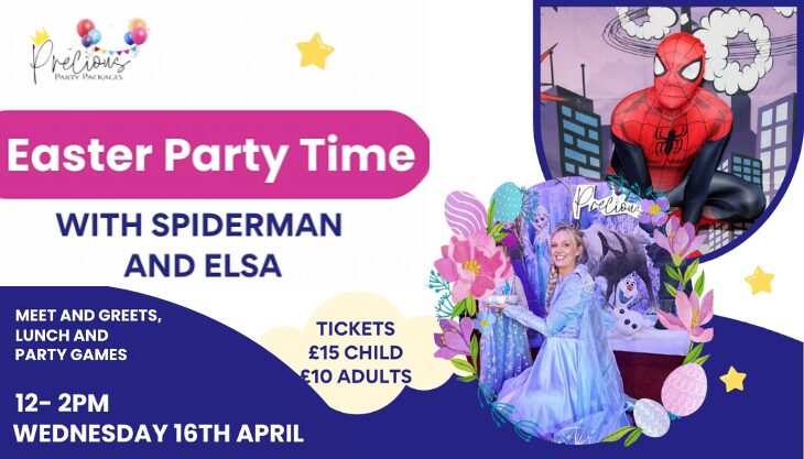 Easter Party Time with Spiderman and Elsa