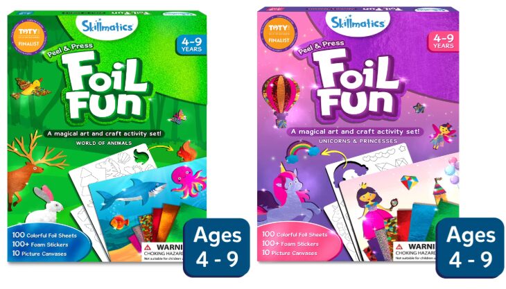 Win a bundle of Foil Fun from Skillmatics – Animals and Princesses & Unicorns sets