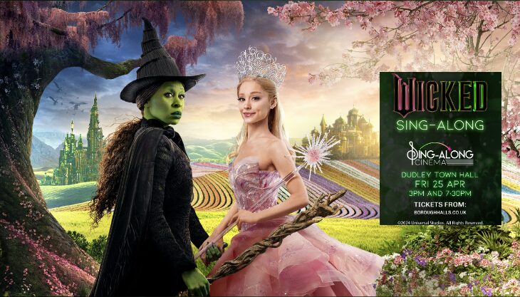 Elphaba And Glinda In Oz. Promoting The Wicked Sing-along At Dudley Town Hall