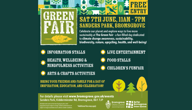 Green Fair at Sanders Park in Bromsgrove