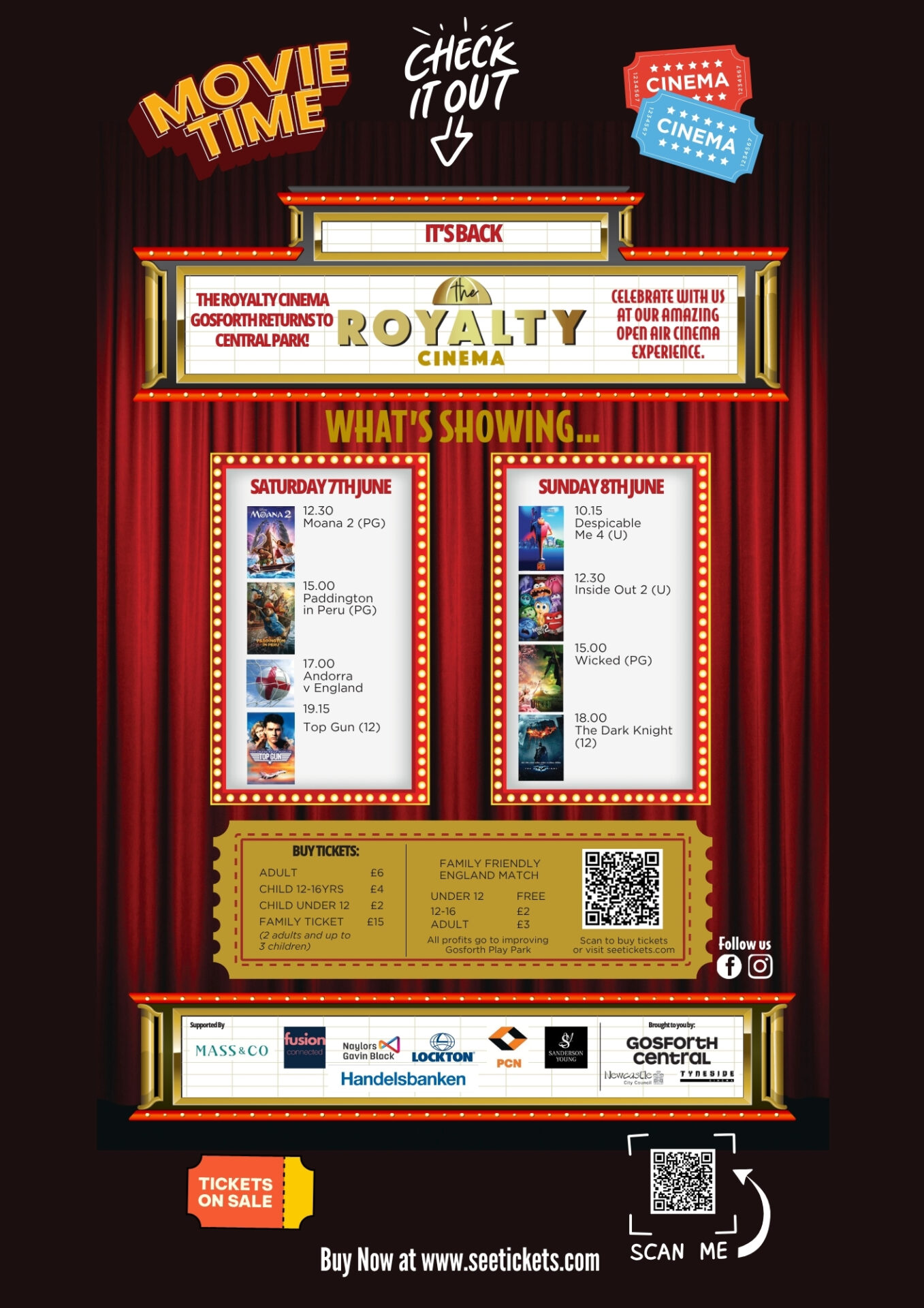 The Royalty Outdoor Cinema, Gosforth