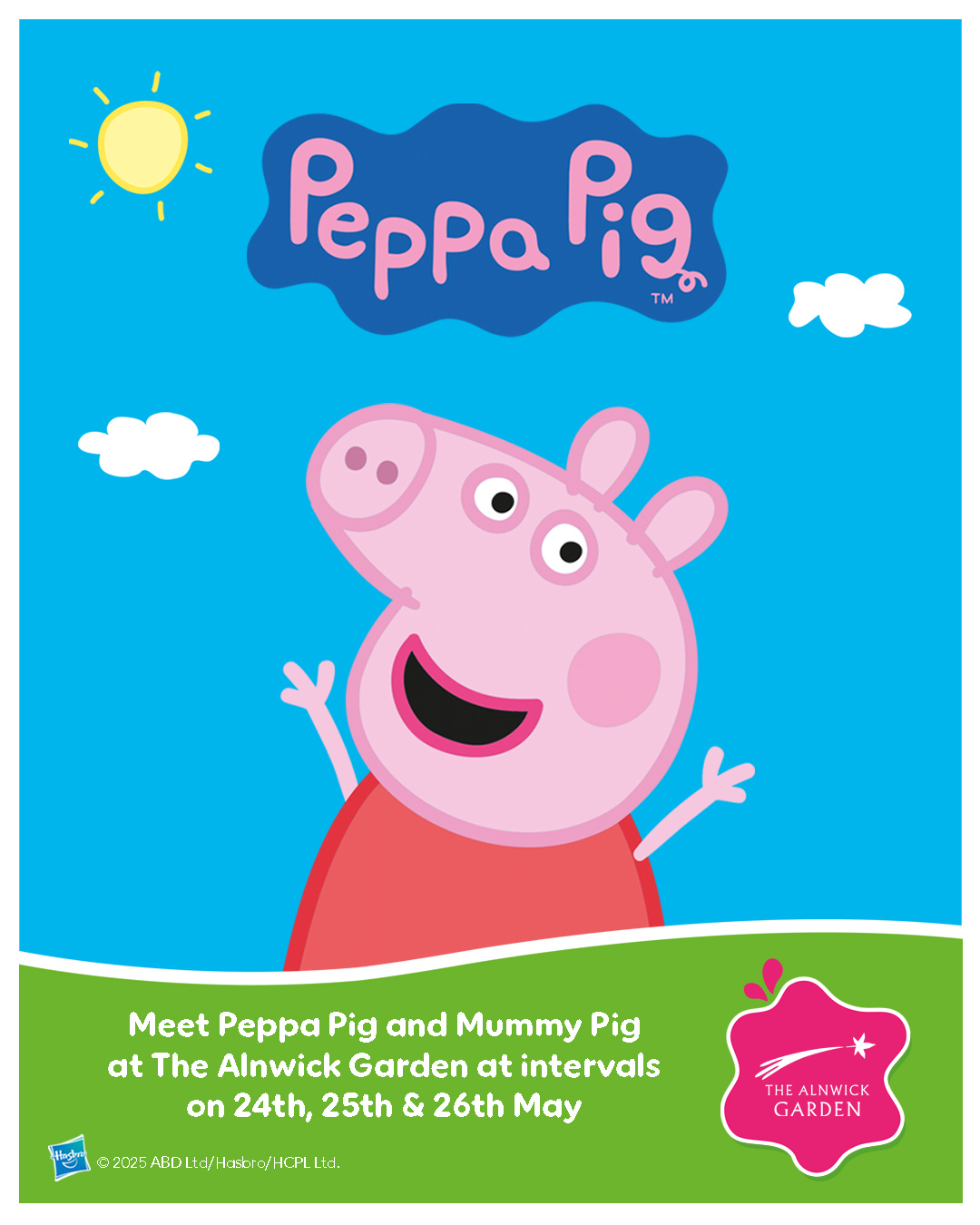 Meet Peppa Pig and Mummy Pig at The Alnwick Garden