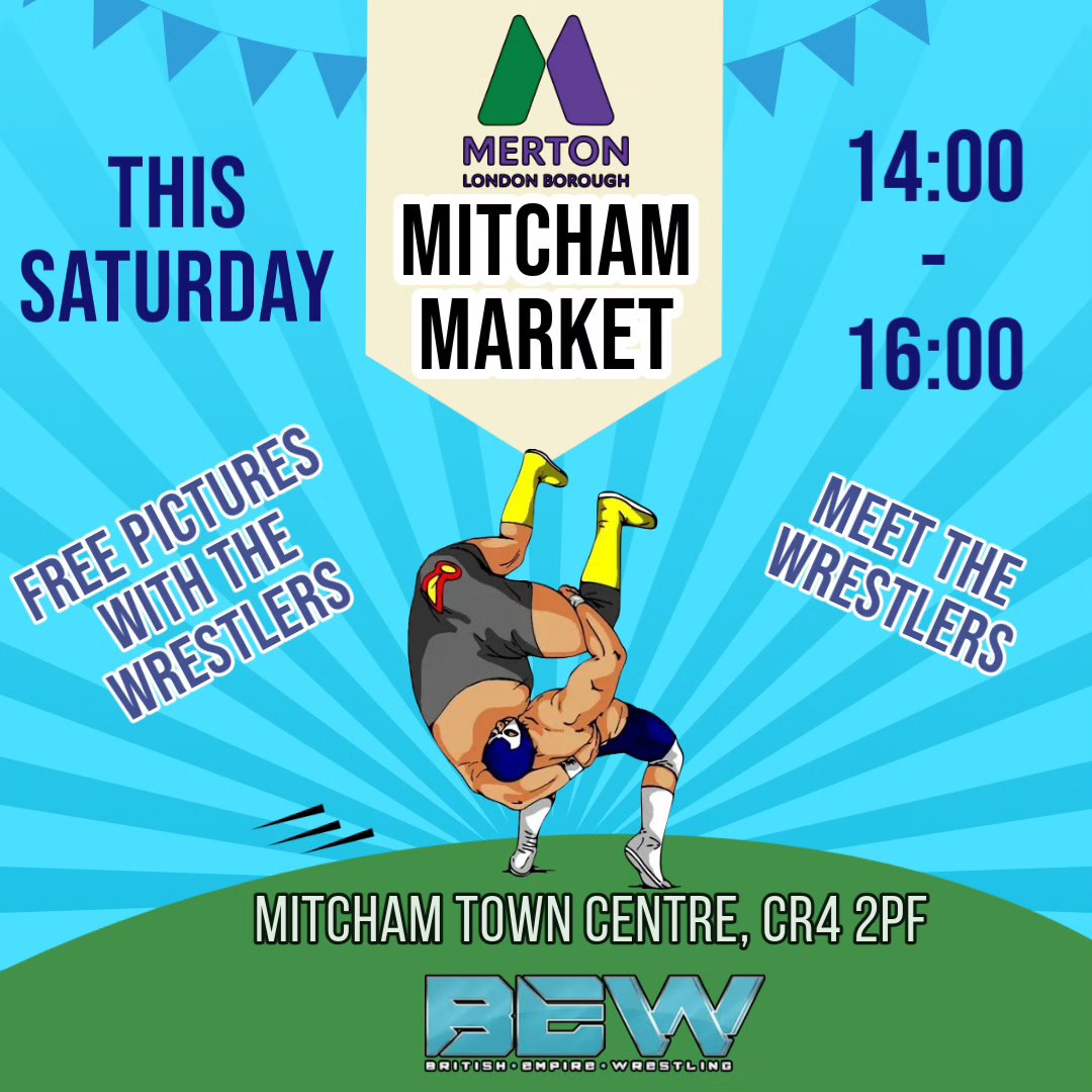 Meet the wrestlers at Mitcham Town Centre!