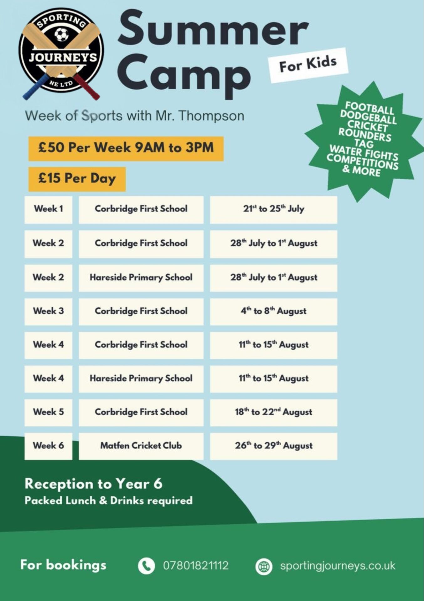 Summer Holiday Camp – Matfen