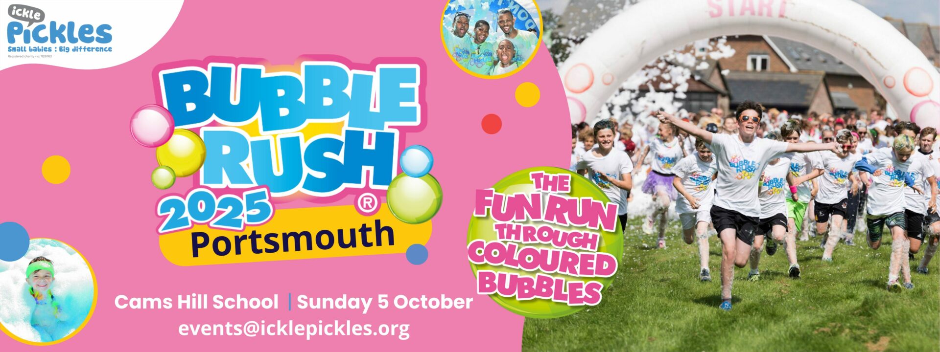 Bubble Rush – A Fun run with a difference in Fareham
