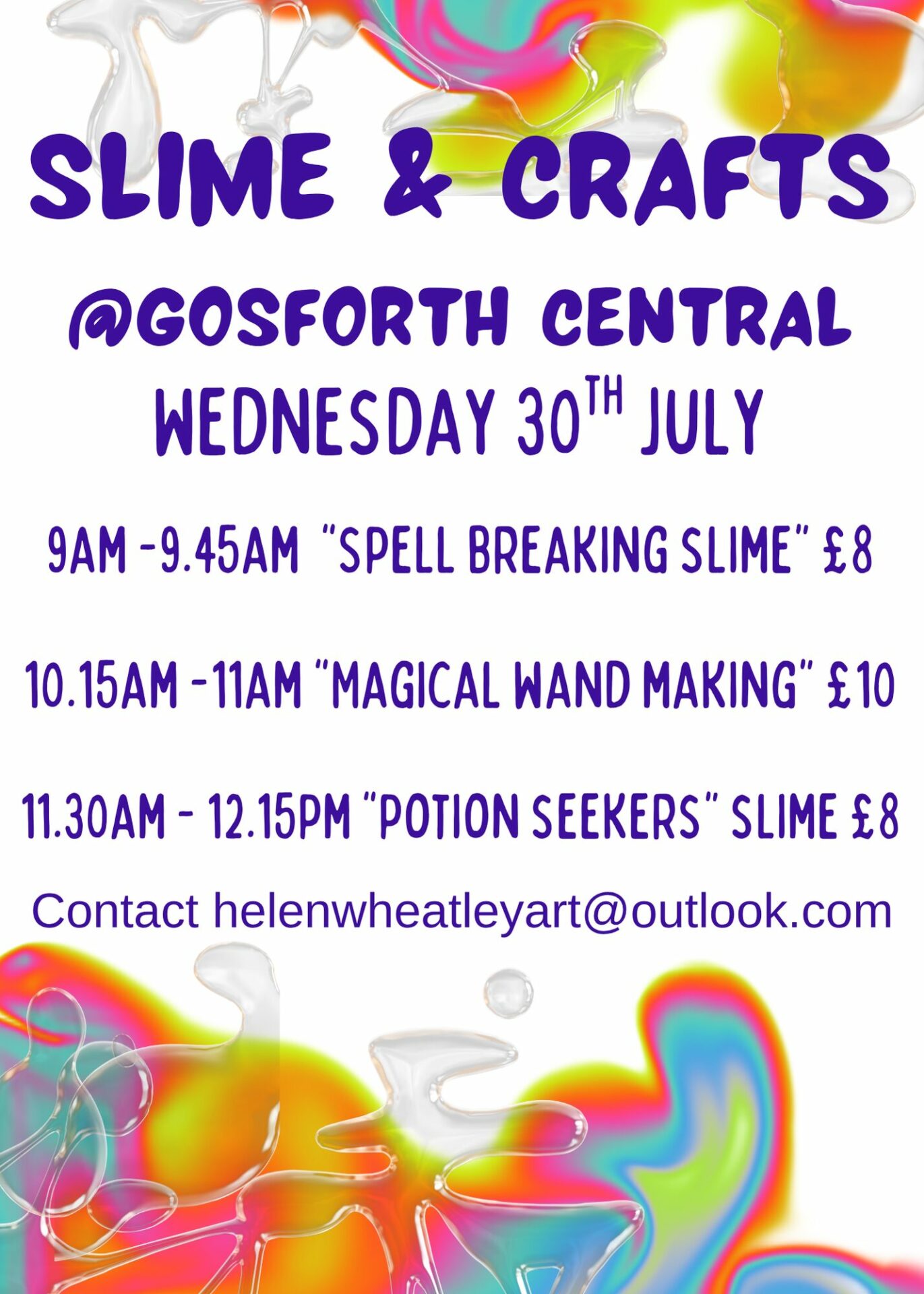 Slime and Crafts, Gosforth Central