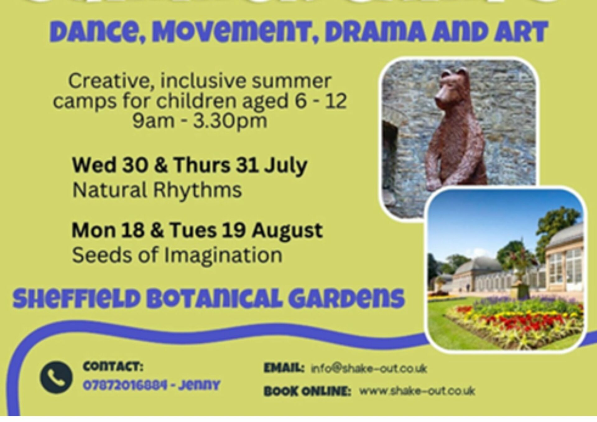 ShakeOut! at the Botanical Gardens – Natural Rhythms Summer Camp