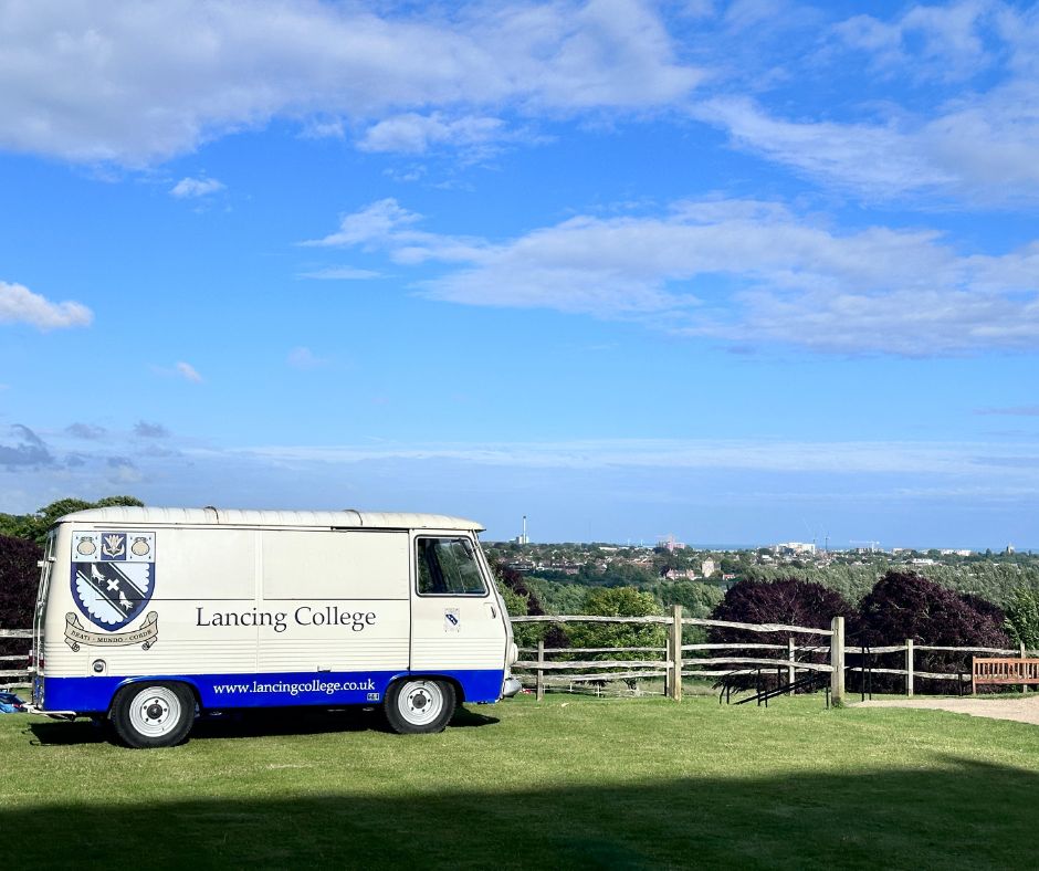 Polly the Food Truck at Lancing College Chapel