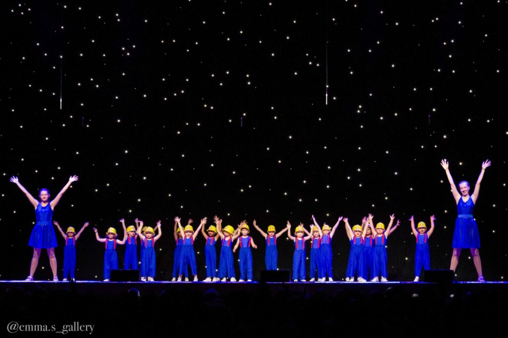 AJS Dance in Wolverhampton students performing their annual show on stage