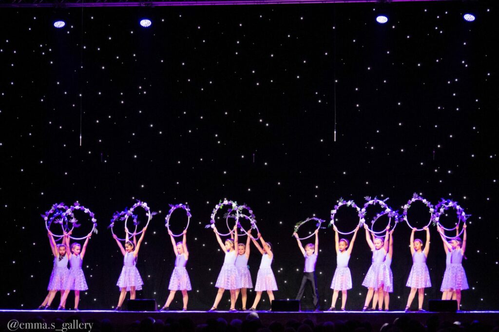 AJS Dance in Wolverhampton students performing their annual show on stage
