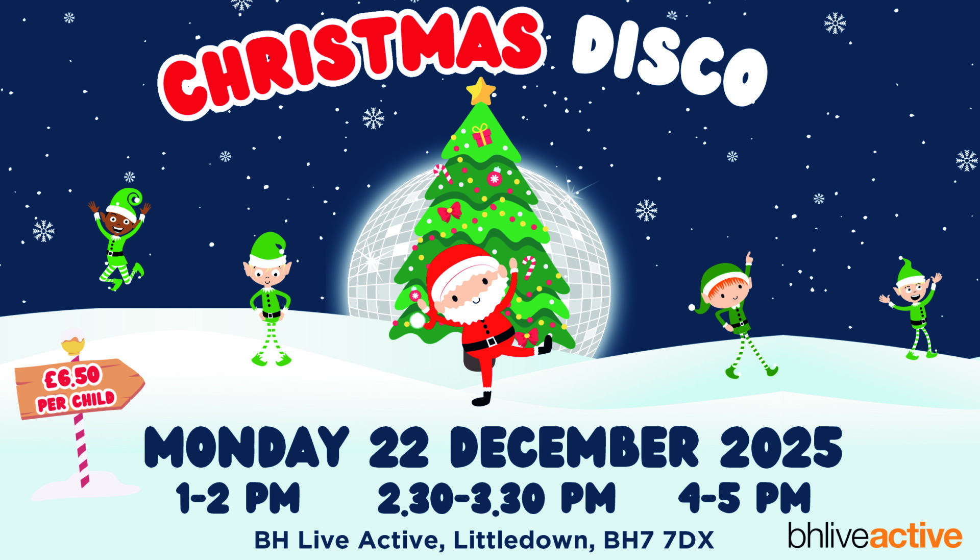 Magical Christmas disco at Littledown on Monday 22nd December 2025!