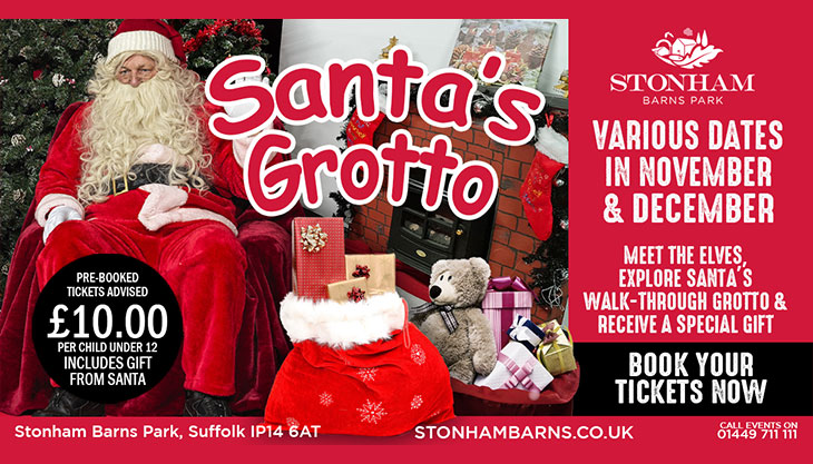 Santa’s Grotto at Stonham Barns