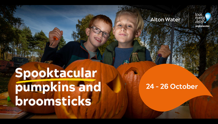 Spooktacular pumpkins and broomsticks