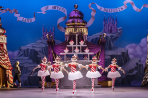english national ballet nutcracker land of sweets with ballerinas d
dressed as candy canes