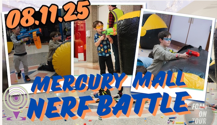 Nerf Battle from Foam on Tour at Mercury Mall