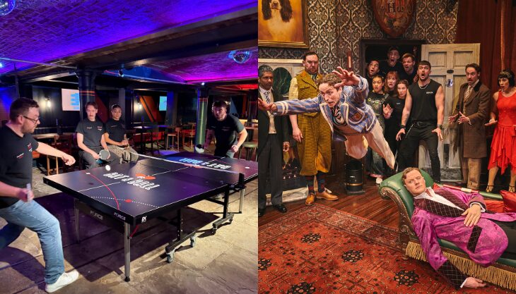 THE PLAY THAT GOES WRONG TICKET PLUS MEAL AT BAT & BALL FROM £67.50