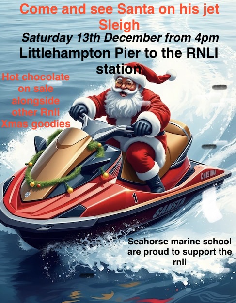 Santa On His Jet Sleigh