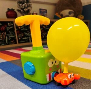 Photo of a balloon pump toy