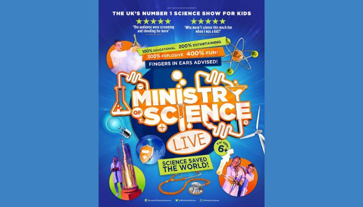 Win a family ticket to see Ministry of Science Live