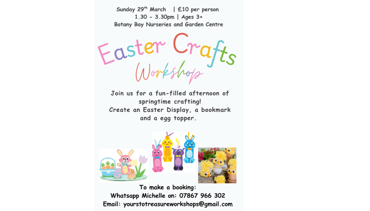 Easter Crafts Workshop at Botany Bay Garden Centre