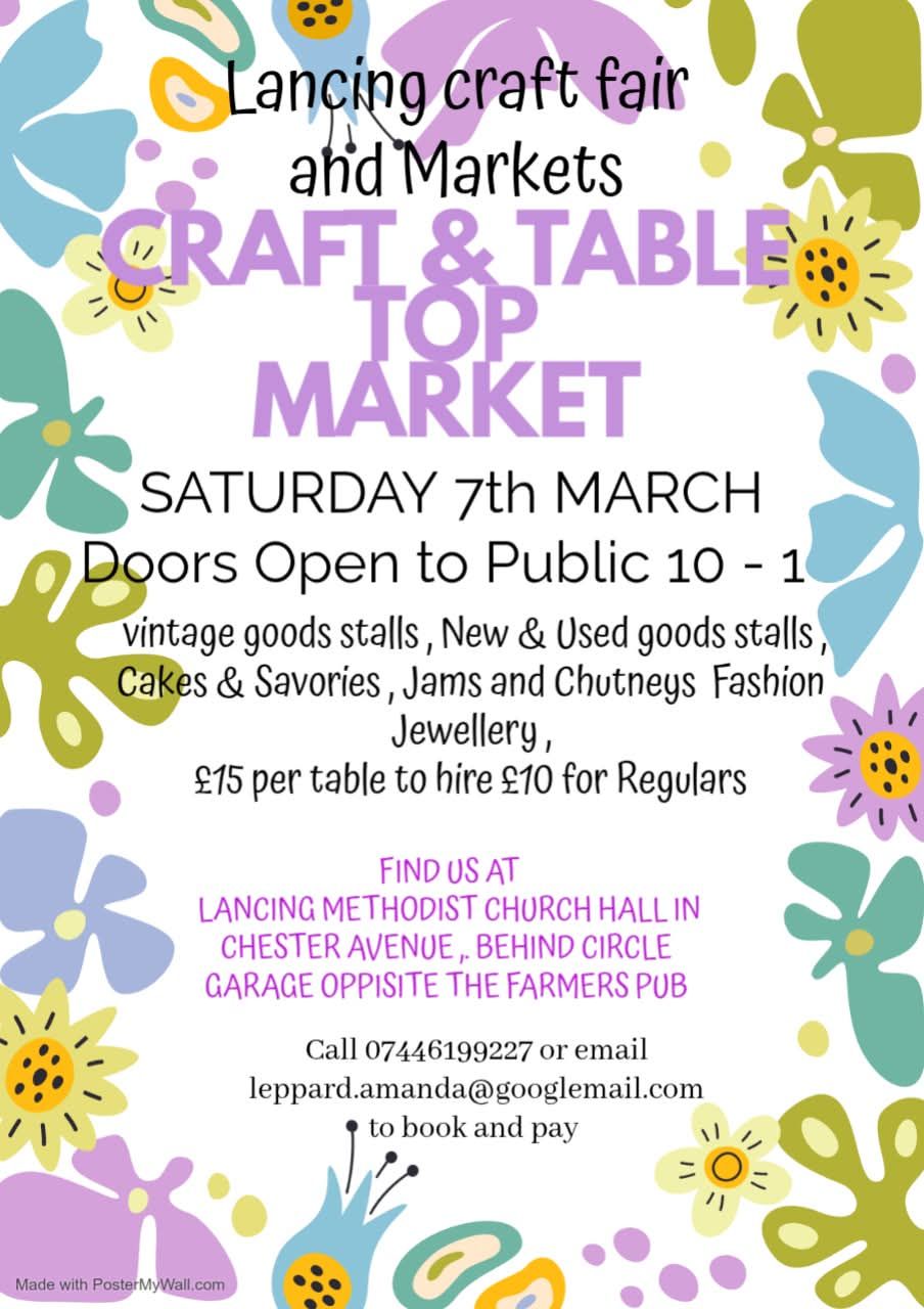 Craft and Table Top Market