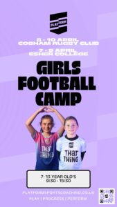 Graphic for Platform Sports Coaching Girls Easter Holiday FOotball Camps