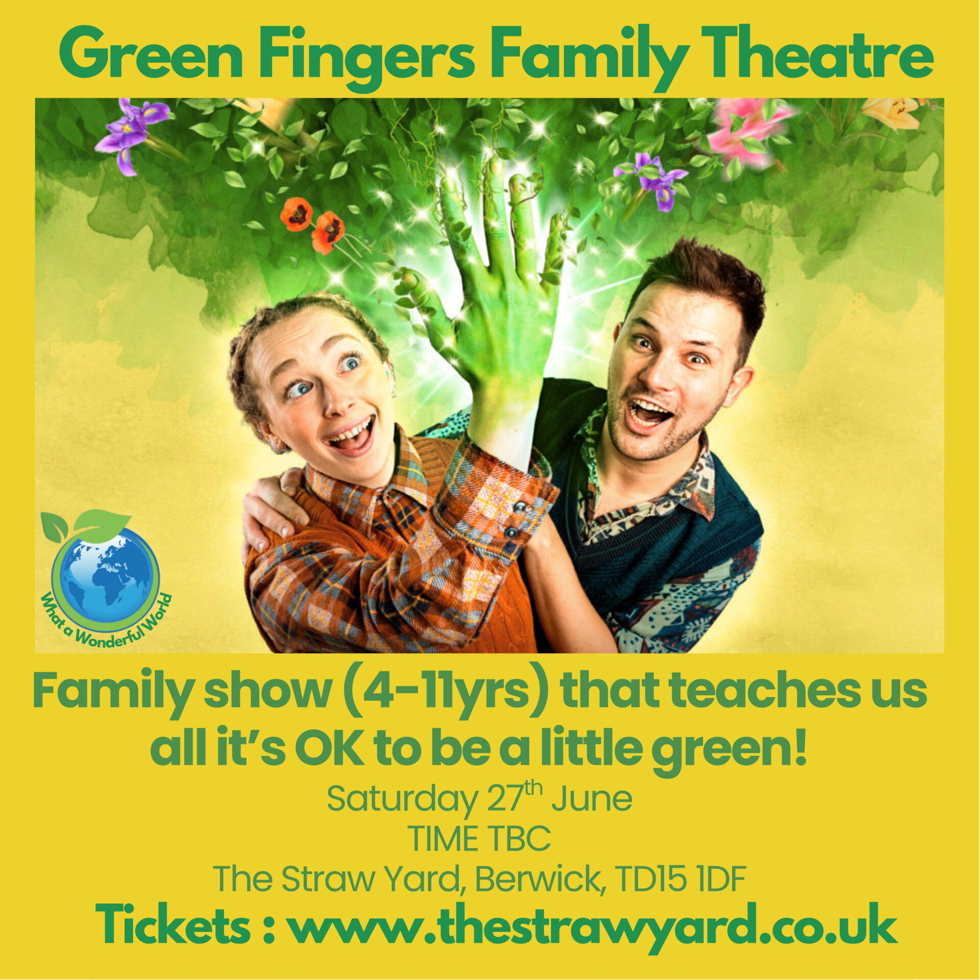 Green Fingers: A family musical comedy coming to Alnwick and Berwick