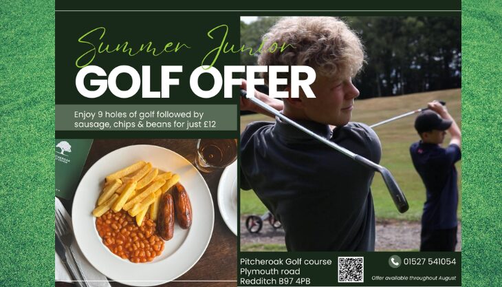 Summer junior golf offer at Pitcheroak