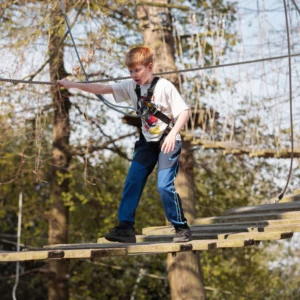 The Oakwood Esher for days out and holiday camps with child on High Ropes course