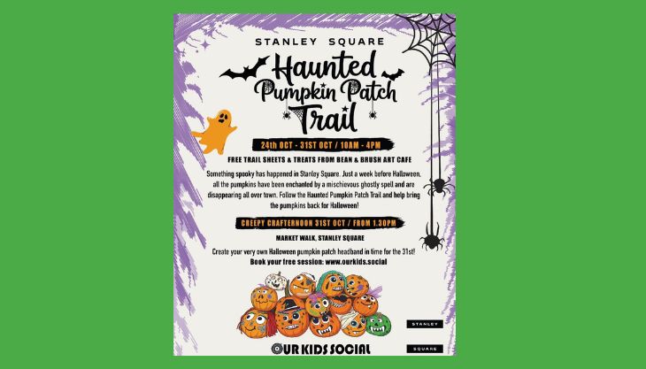 Haunted Pumpkin Patch Trail, Stanley Square Sale