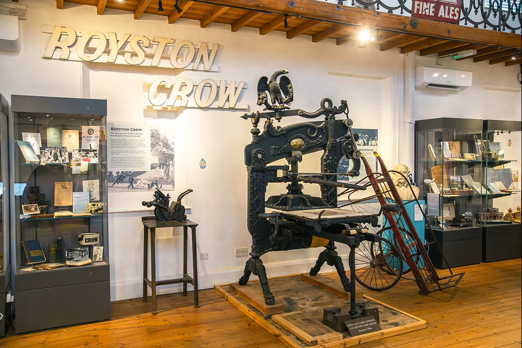 Festive Printing Press Demo Day At Royston Museum