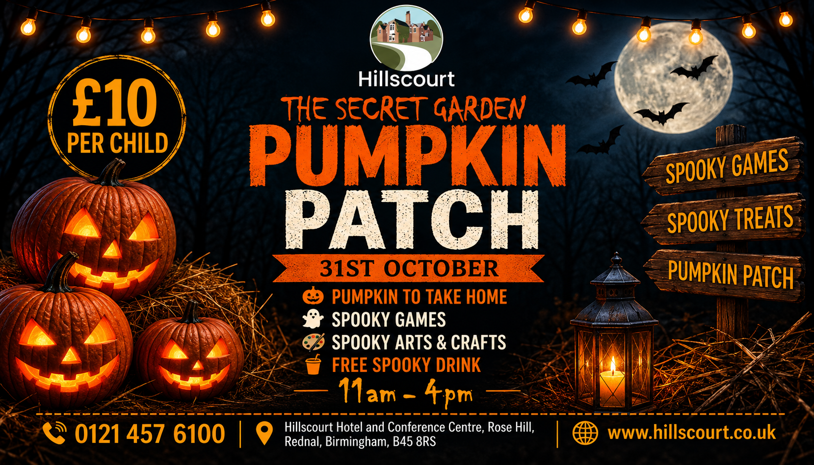 Secret Garden Pumpkin Patch at Hillscourt Hotel