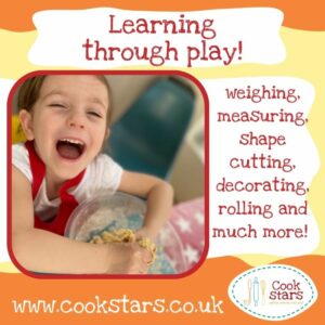 A photo of a child at Cook Stars Wolverhampton Learning through play