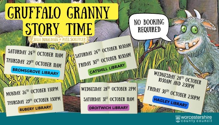 Storytelling of Gruffalo Granny at your local library